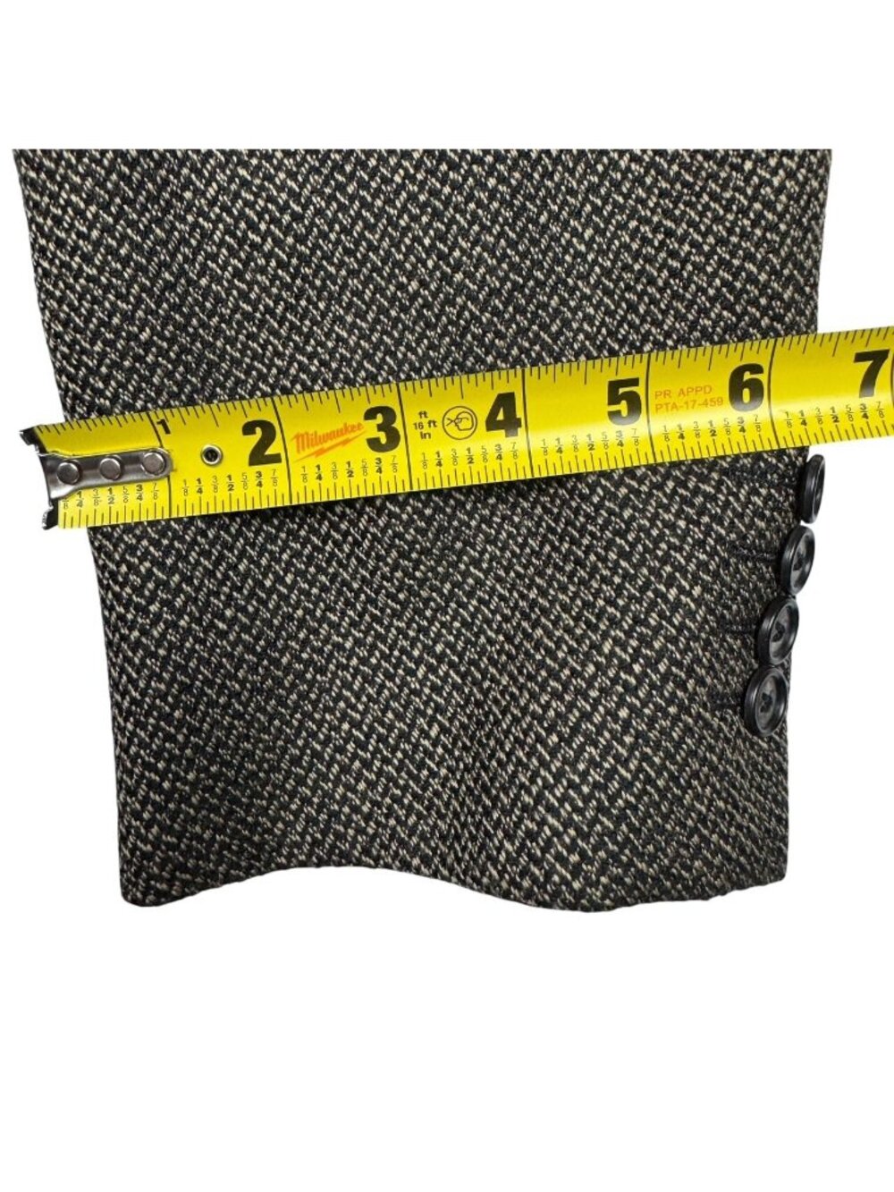 Corneliani Men's 100% Wool Tweed 2-Button Blazer Gray Herringbone • Italy • 42R - Picture 12 of 13